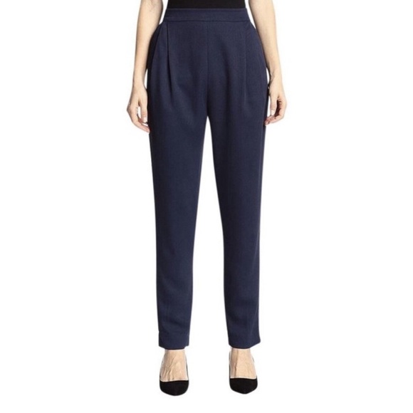 10 Crosby Derek Lam Navy Pants - Picture 1 of 6
